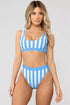 Striped Tank High Waist Bikini - EsaModa
